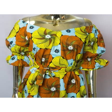 Puff Sleeve Flared Dress