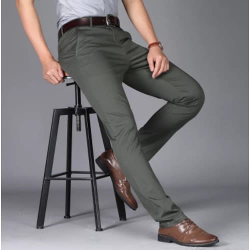 Chinos Pants- Blue + Khaki + Green Color - 3 Pieces