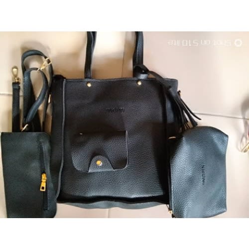 Ladies Leather Handbag - Set of 4
