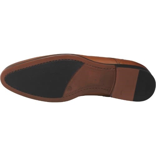 Mens Lace Up Leather Derby Shoes Tan