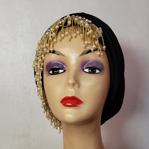 Black Turban Cap