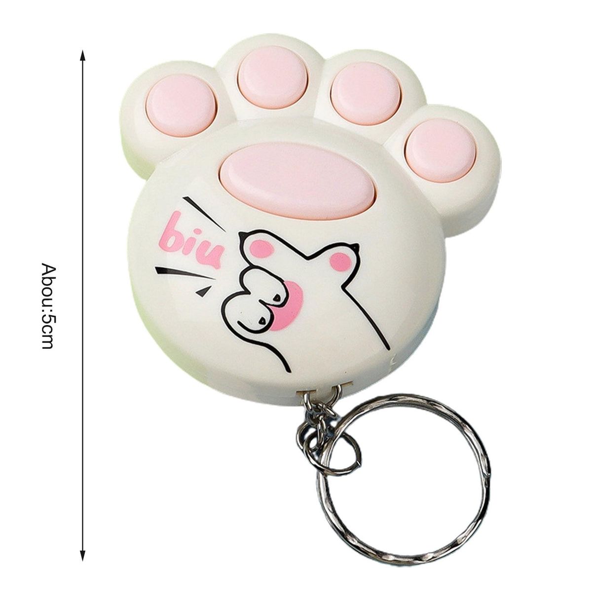 Memory Game Machine Cat Claw Game Machine Keychain Ornament White