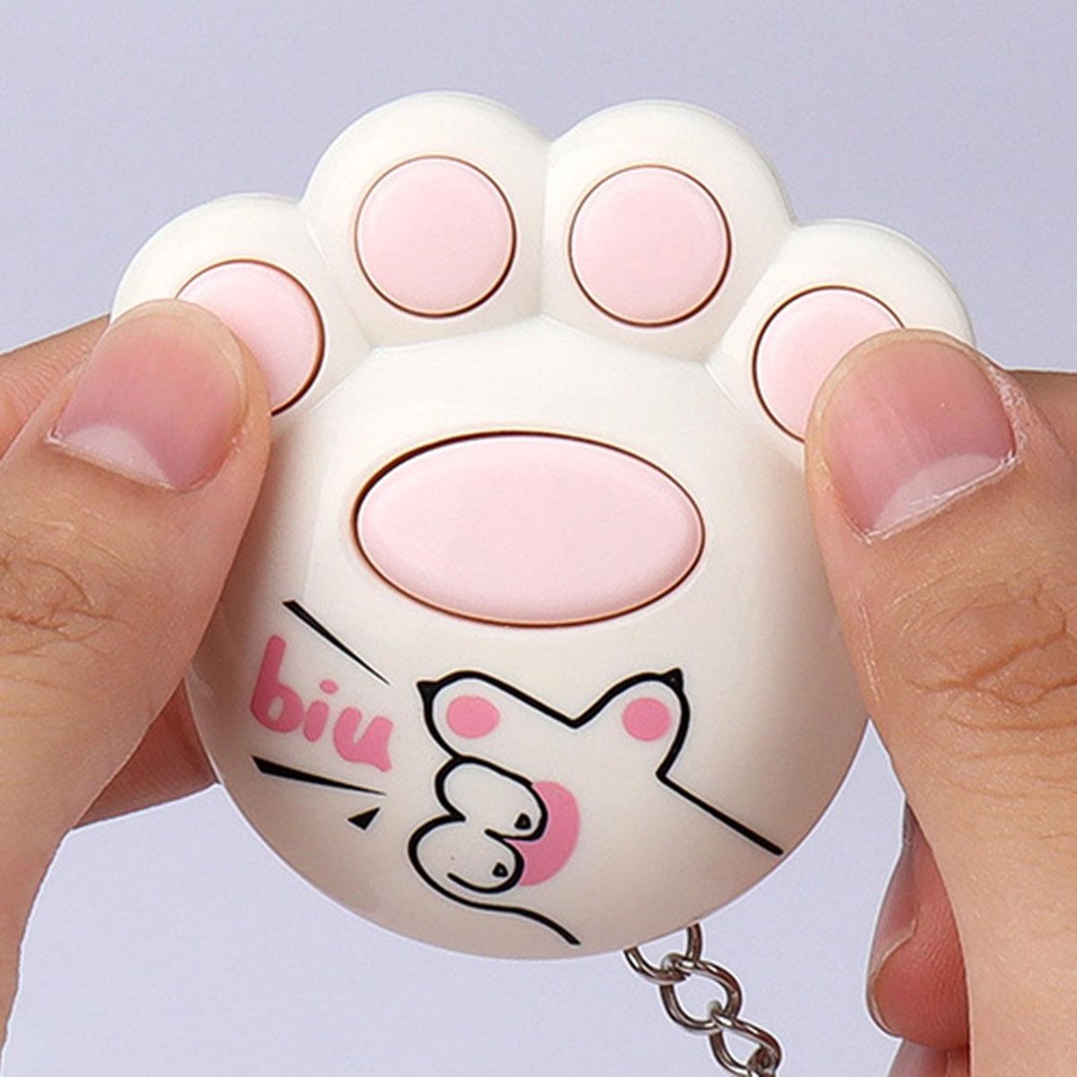 Memory Game Machine Cat Claw Game Machine Keychain Ornament White