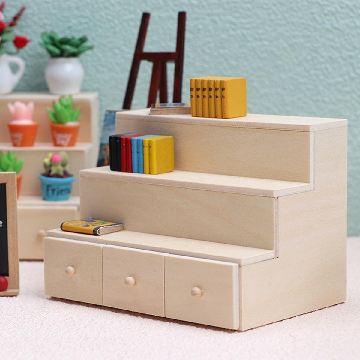 1:12 Miniature Display Stand Supermarket Shelves