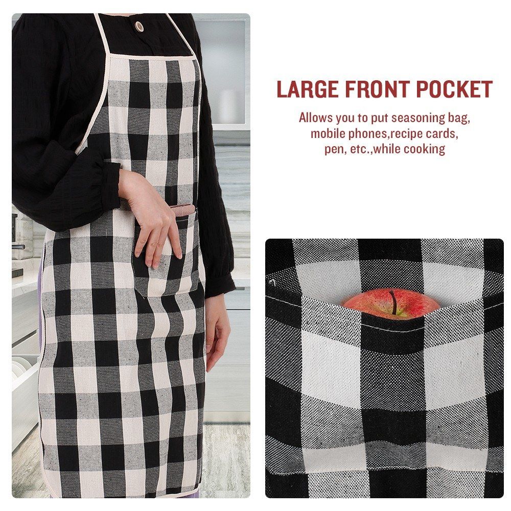 Apron With Pocket Kitchen Apron For Women Men Chef Kitchen