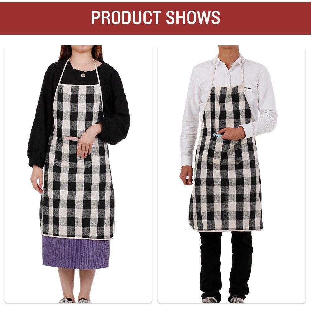 Apron With Pocket Kitchen Apron For Women Men Chef Kitchen