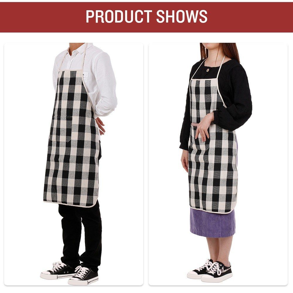 Apron With Pocket Kitchen Apron For Women Men Chef Kitchen