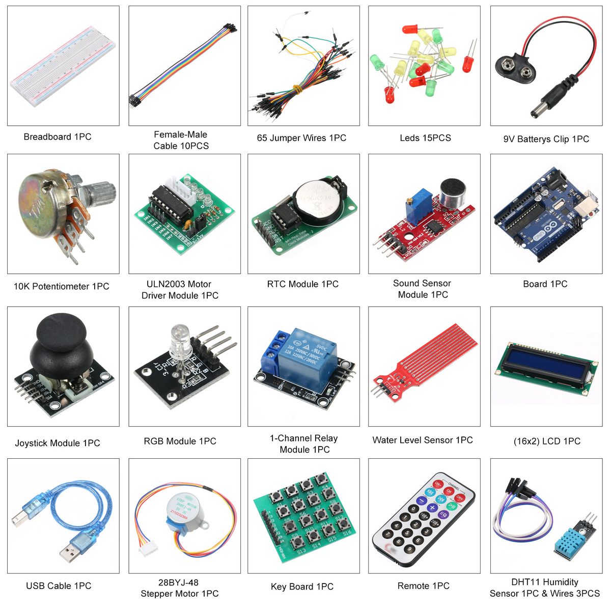 Upgraded Learning Kit With Breadboard Photoresistance