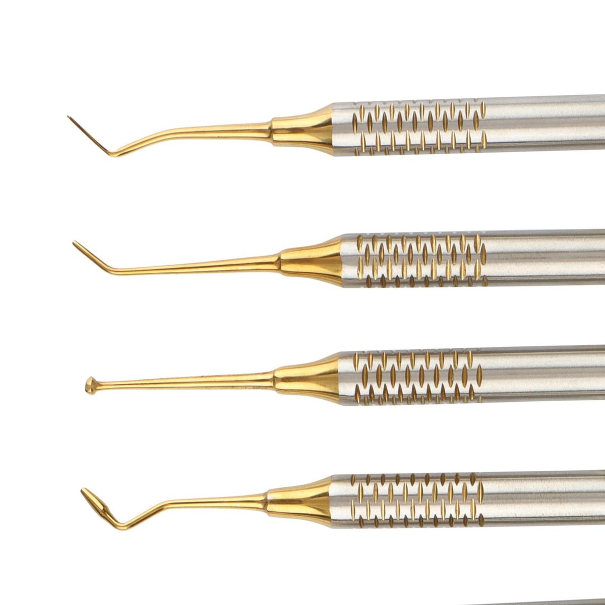 6Pcs Dental Instrument Composite Resin Filling Spatula Titanium-Plated Head Filling