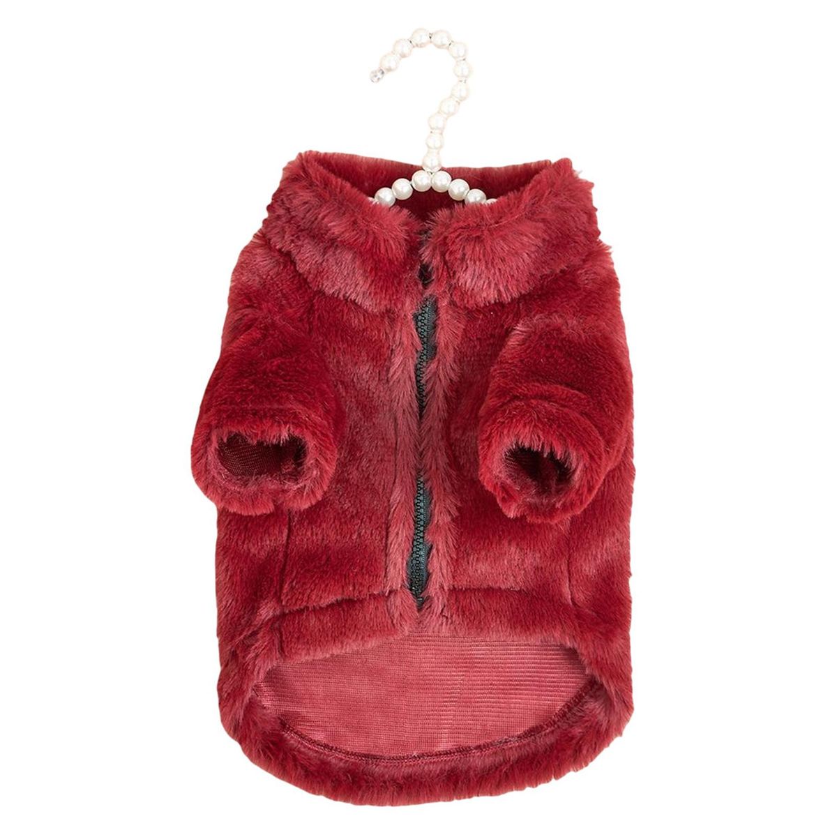 Dog Fleece Winter Pets Warm Down Plush Jacket Wine Red