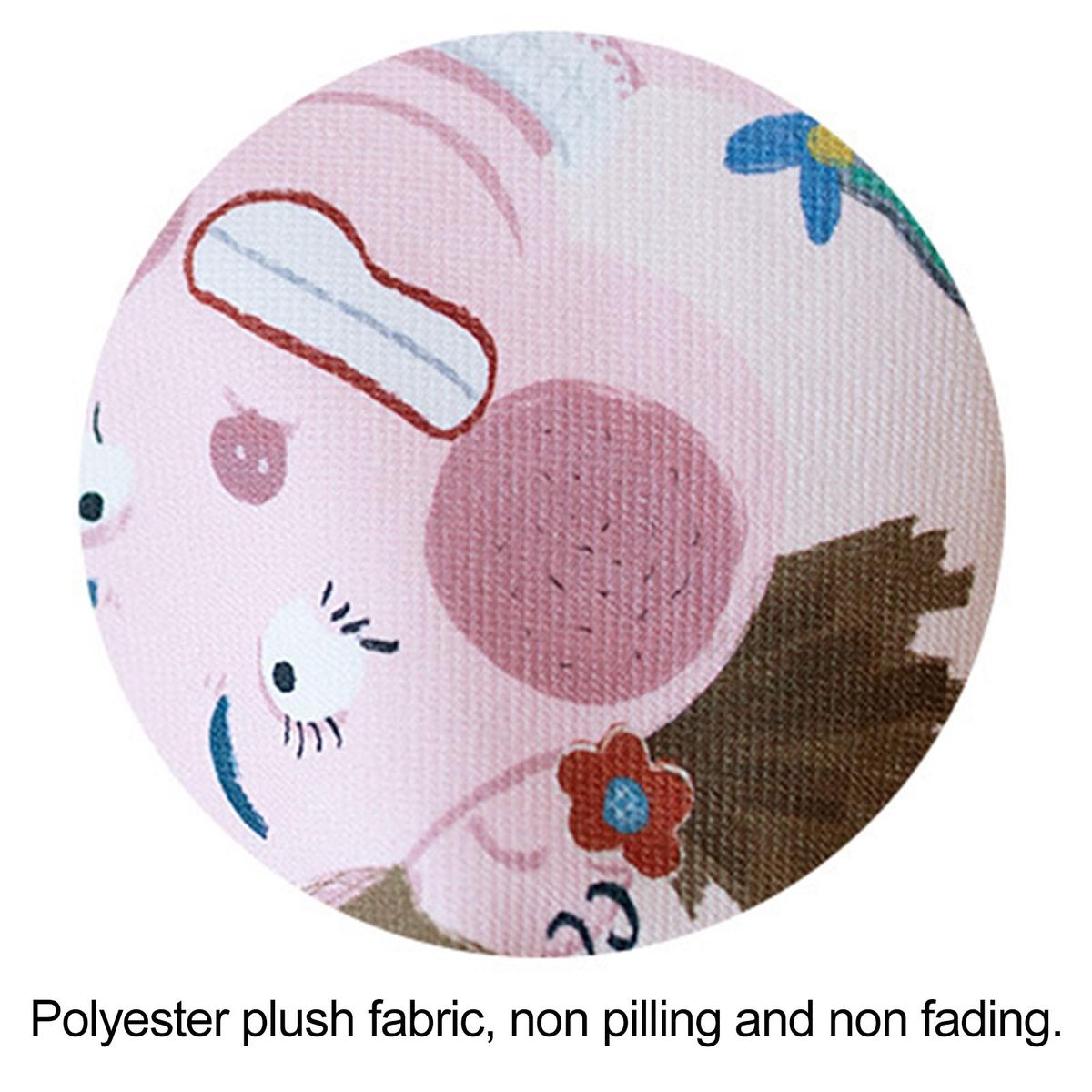 Fashionable Cartoon Print Bag Whimsical Chic Festive Bucket for Women Pink