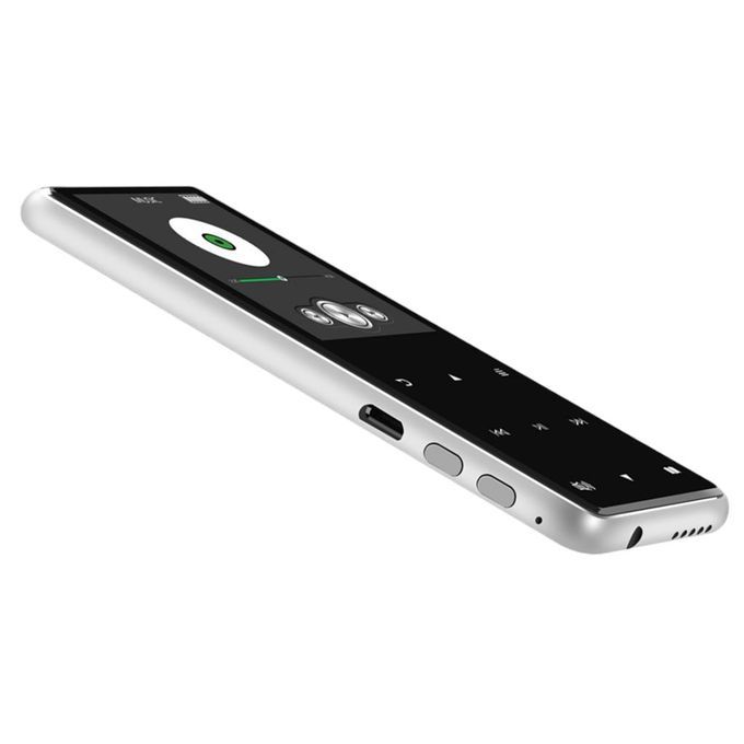 MP3 Player Bluetooth Touch Button Lossless Sound Digital Music Silver