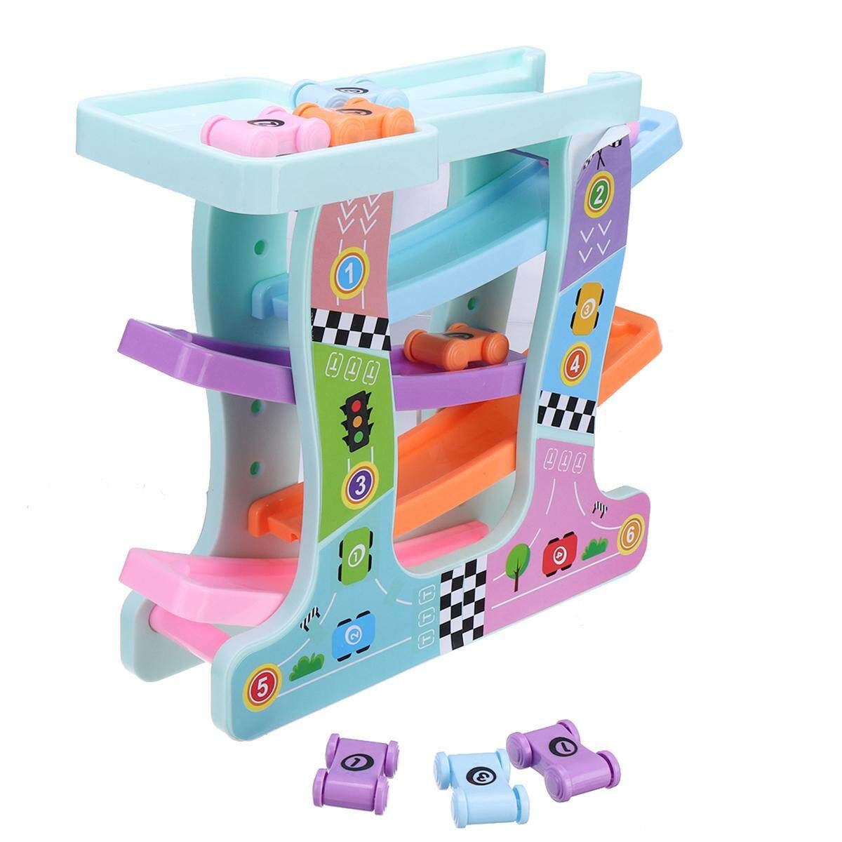 Racetrack Childrens Kids Car Slider Race Track Fun Run Toy