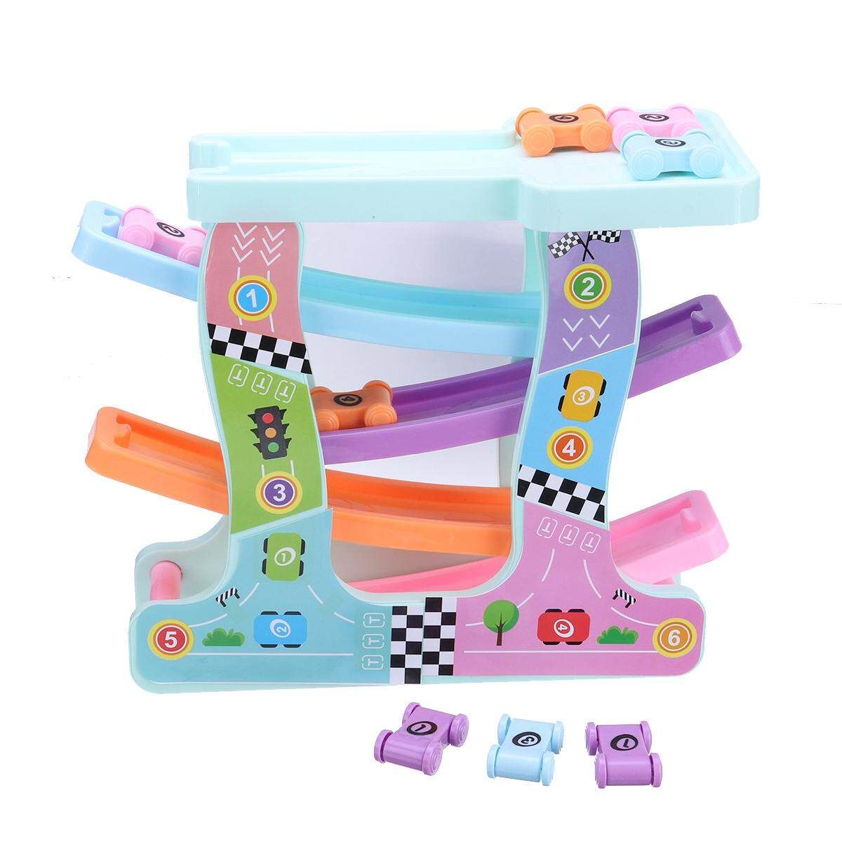 Racetrack Childrens Kids Car Slider Race Track Fun Run Toy