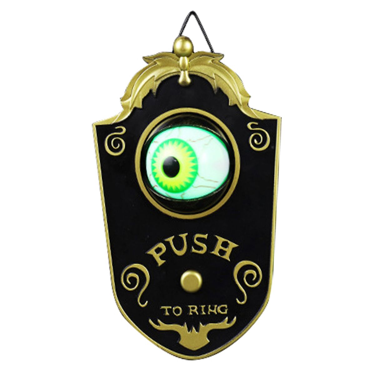 Halloween Doorbell With LED Lightup Eyeball Creepy Sounds