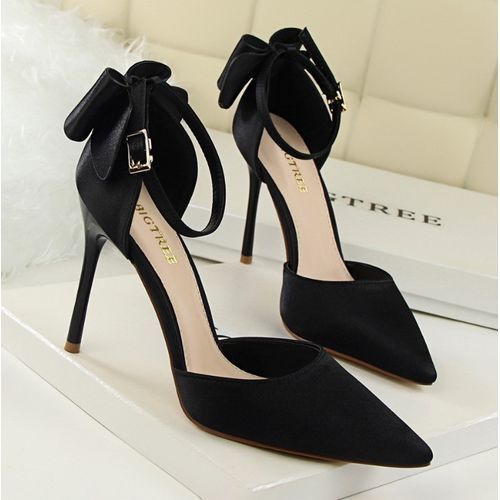 Ladies Fashion High Heels (10cm)-Black
