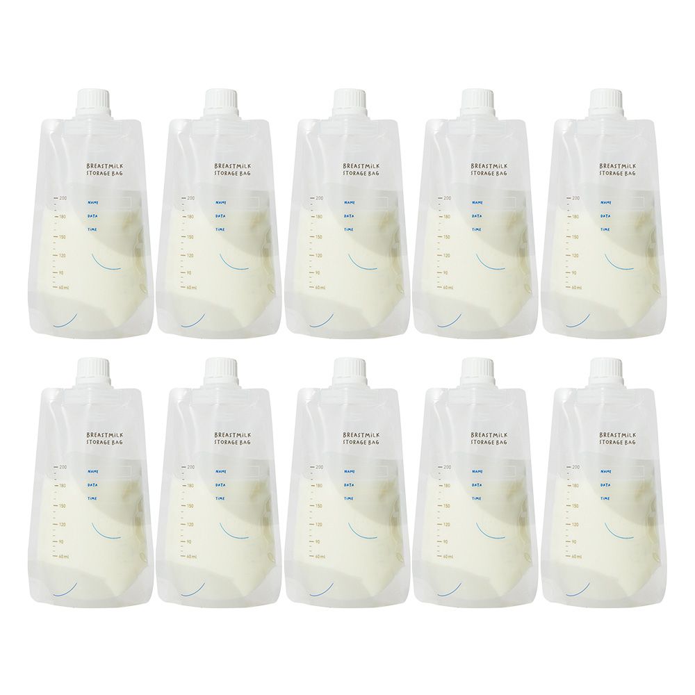 10PCS Breastmilk Storage Bags Leak-Proof Milk Storing