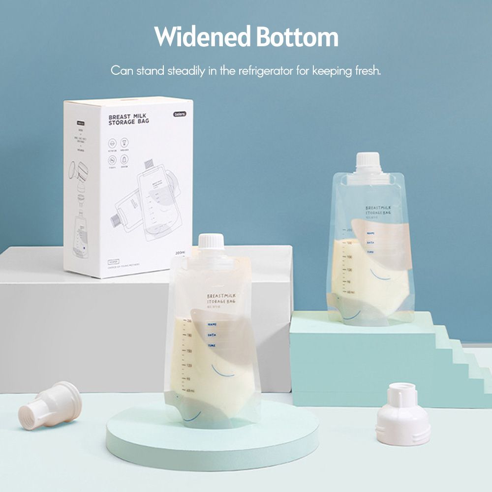10PCS Breastmilk Storage Bags Leak-Proof Milk Storing