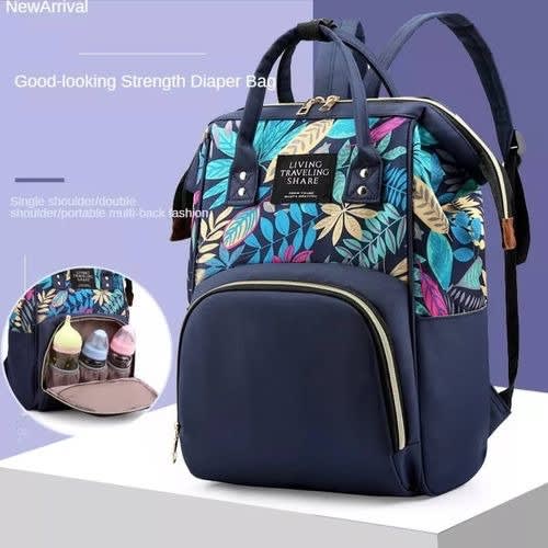 Large Capacity Maternity Diaper And Nursing Mother Bag - Blue