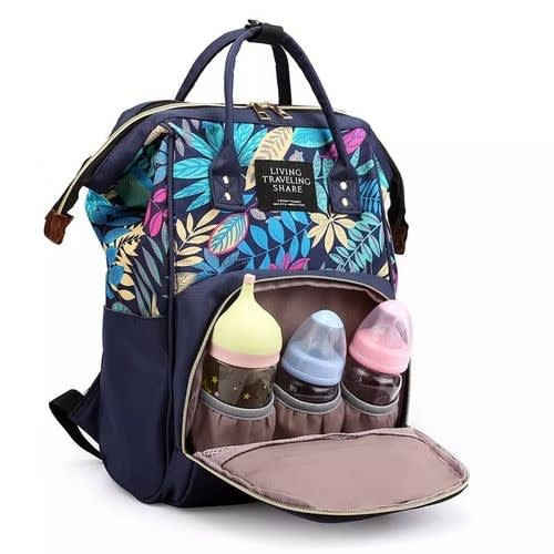 Large Capacity Maternity Diaper And Nursing Mother Bag - Blue