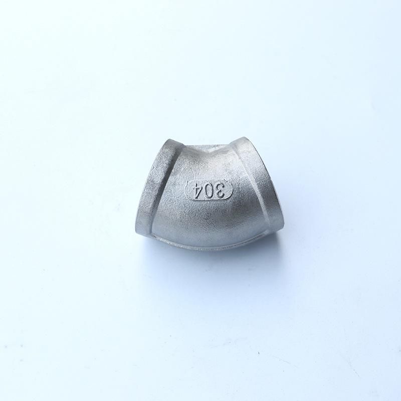 Wholesale 201 304 Stainless Steel Threaded Elbow Square Bent 45 Degree Elbow Plumbing Pipe Accessories Connector