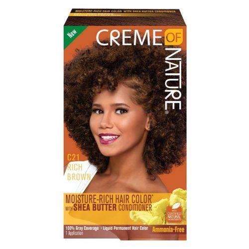 Hair Colour Dye Moisture Rich Color C21, Rich Brown