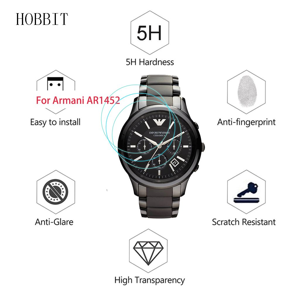 3pack For Armani Ar1452 Smart Watch Lcd Screen Gua