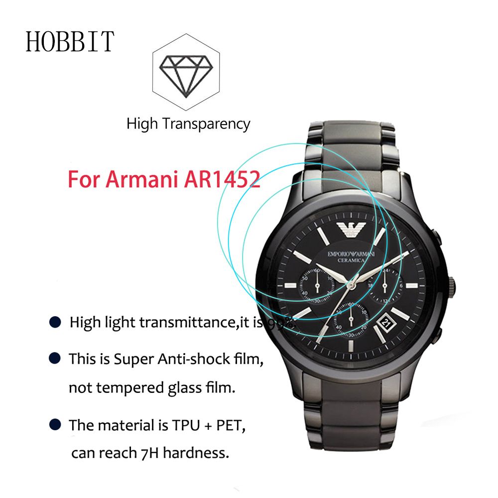 3pack For Armani Ar1452 Smart Watch Lcd Screen Gua