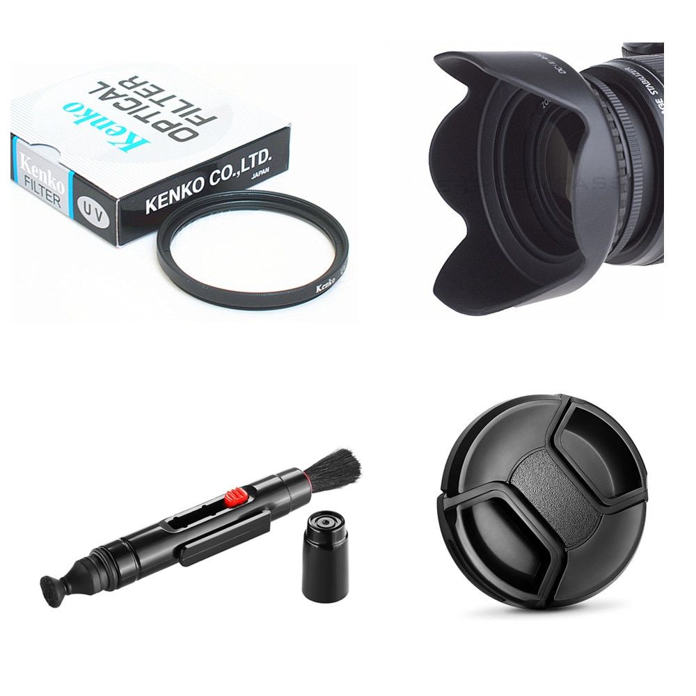 Full Protect Kit Screen Protector Camera Case UV Filter Lens Hood Cap Cleaning Pen Air Blower For Nikon D5600 AF-P 18-55mm VR ABDSW