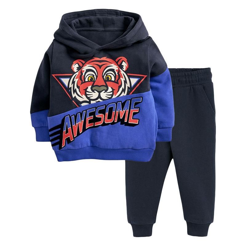 2023 Europe And America Children's Suit Autumn New Children's Cartoon Long-Sleeved