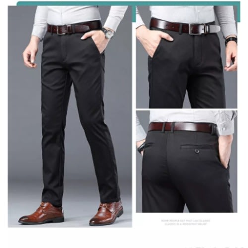 Cotton Chinos Pant- Black