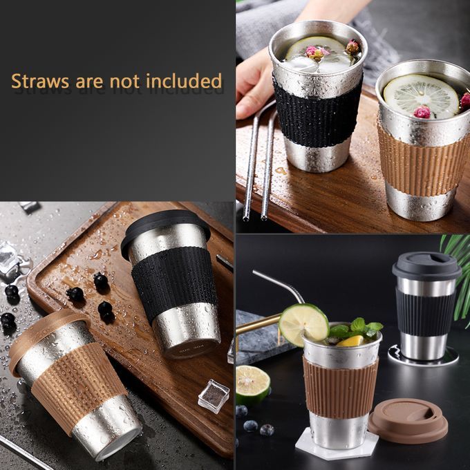 300ml Stainless Steel Vacuum Insulated Tumbler Cup With Lid