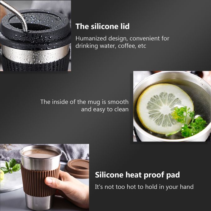 300ml Stainless Steel Vacuum Insulated Tumbler Cup With Lid