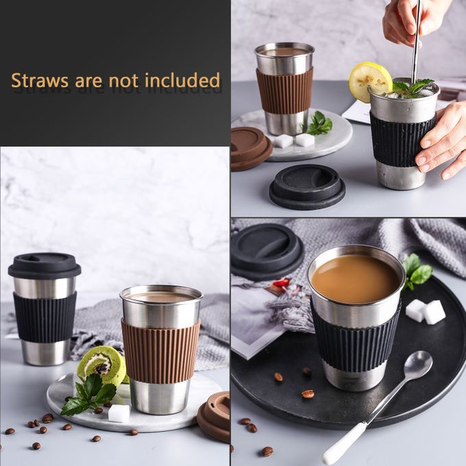 300ml Stainless Steel Vacuum Insulated Tumbler Cup With Lid