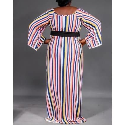 Long Gown With Black Belt