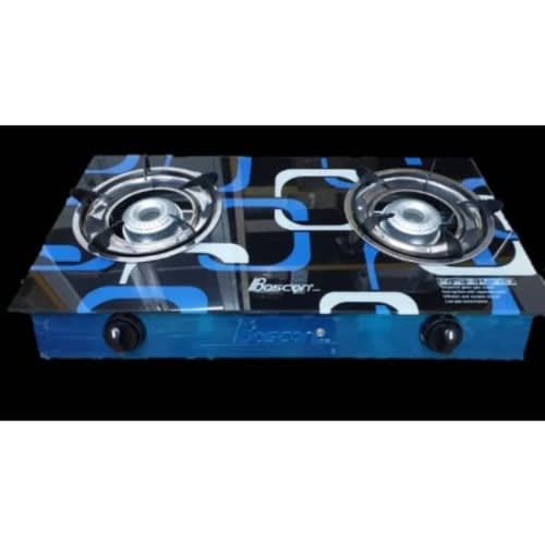 Glass Table Top Gas Cooker - 2 Burner