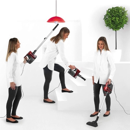 Quick Vac Lite 2-in-1 Handheld Stick Vacuum Cleaner - 0.5L - 600W - Red