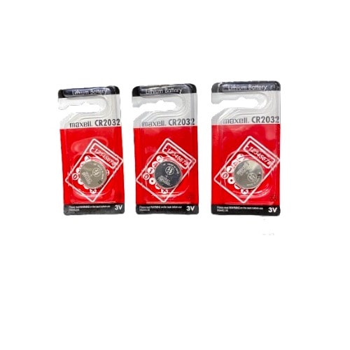 3 Pieces Maxwell Cr2032 Car Remote Battery Also Clock, Weight Scale And Other Device