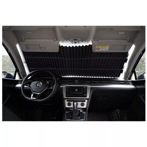 Retractable Windshield Sun Shade For Car Wireless Cellular Sun Visor