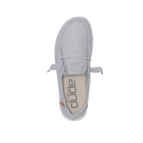 Wendy Chambray Loafers - Light Grey