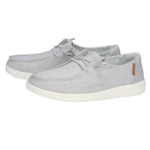 Wendy Chambray Loafers - Light Grey