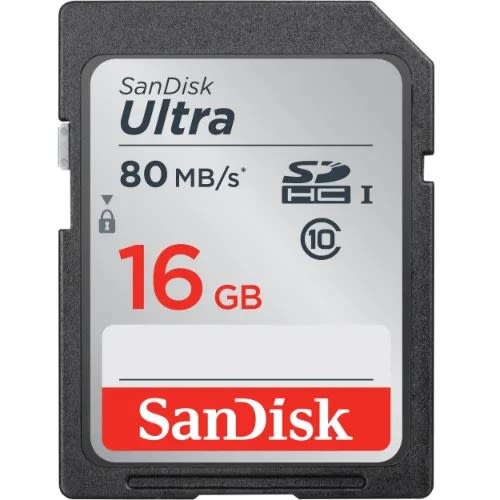 16GB Ultra Sdhc 80mb/s For Cameras