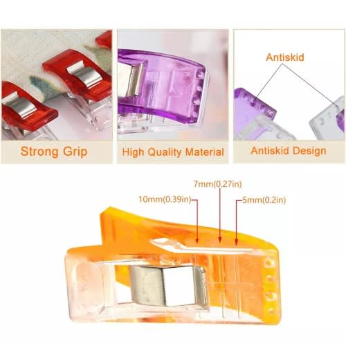 Dedi Stitches - Hemming And Sewing Plastic Clips - 50 Pieces