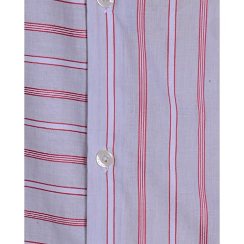 Men's Dual Grain Cut Stripe Shirt -Grey