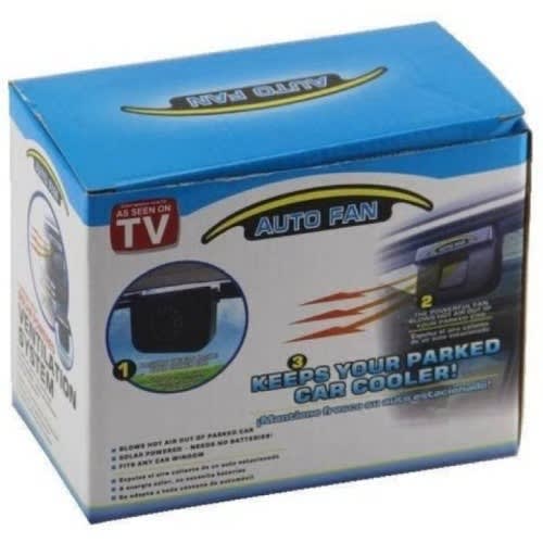 Solar Powered Car Window  Auto Vent Cooling  Fan