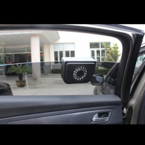 Solar Powered Car Window  Auto Vent Cooling  Fan