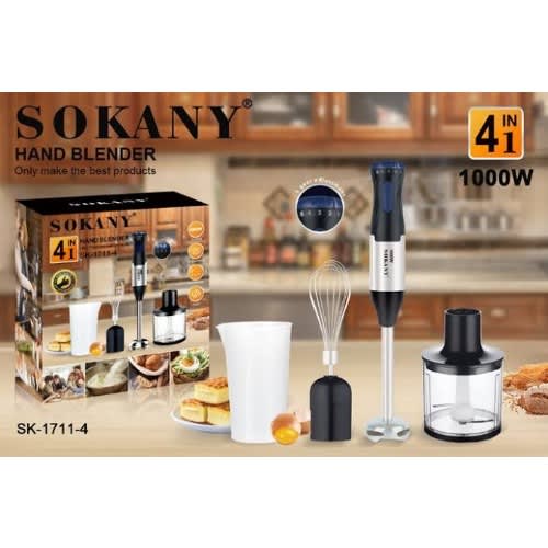 4 In 1 Electric Handheld Blender - 1000W