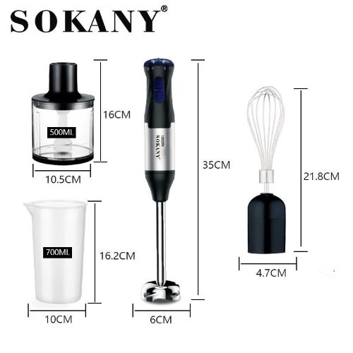 4 In 1 Electric Handheld Blender - 1000W