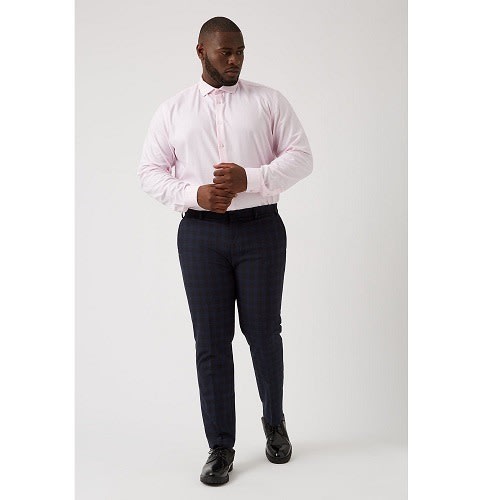 Plus And Tall Tailored Fit Puppytooth Shirt