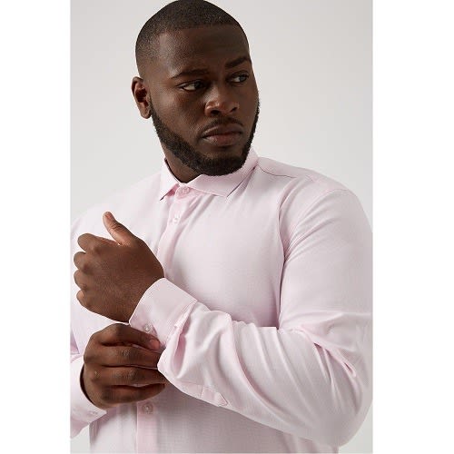 Plus And Tall Tailored Fit Puppytooth Shirt